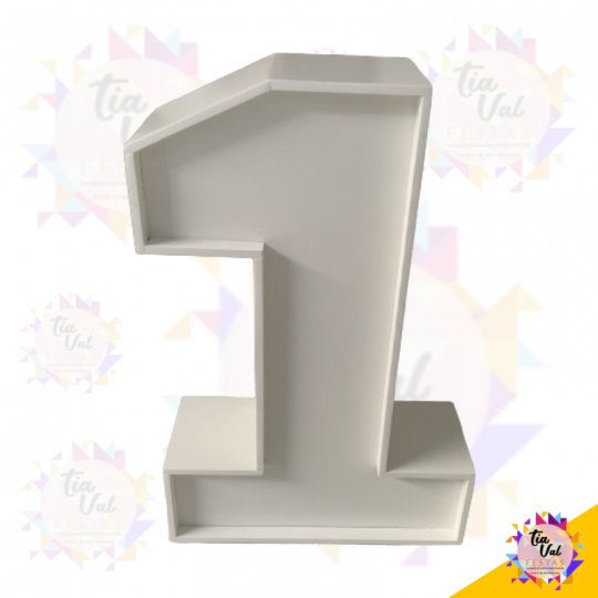 NUMERO 1 BRANCO - 60 CM