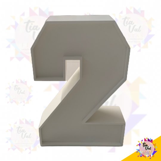 NUMERO 2 BRANCO - 60 CM