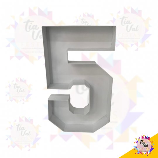 NUMERO 5 BRANCO 70 CM 