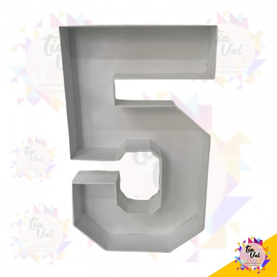 NUMERO 5 BRANCO 80 CM 