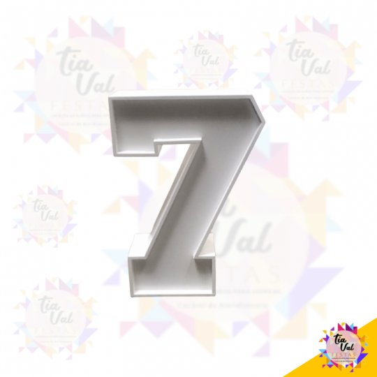 NUMERO 7 BRANCO - 60 CM