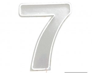 Foto de NUMERO LED LUMINOSO 7 SETE 50 CM