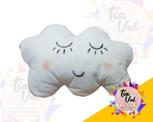 Foto de NUVEM BRANCA EM FELTRO (C/ ROSTO)