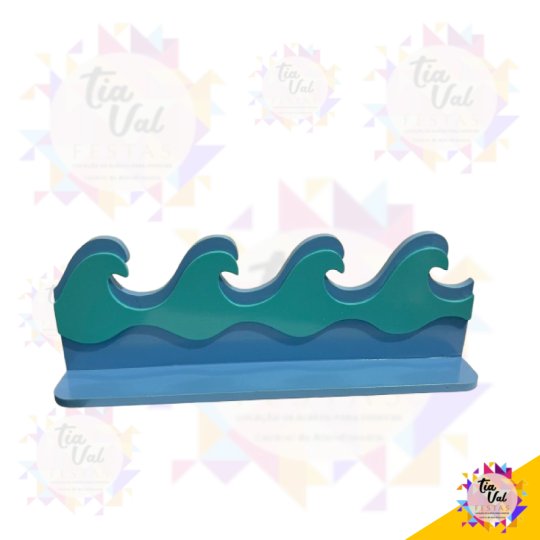 ONDA - PRAIA - ALOHA - MDF - 30 CM X 10 CM