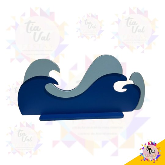 ONDA - PRAIA - ALOHA - MDF  - 30 CM X 15 CM