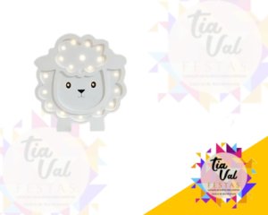 Foto de OVELHA ILUMINADA BRANCA - MDF - FAZENDINHA