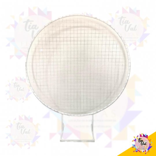 PAINEL BRANCO DE TELA REDONDO 1,50M