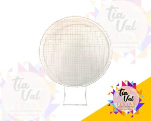 Foto de PAINEL BRANCO DE TELA REDONDO 1,50M