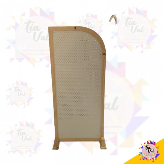 PAINEL INDIANO PEGBOARD CRU C/ BRANCO PEQUENO  - BIOMBO