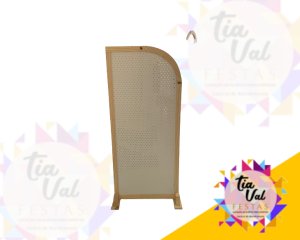 Foto de PAINEL INDIANO PEGBOARD CRU C/ BRANCO PEQUENO  - BIOMBO