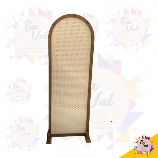 PAINEL INDIANO PEGBOARD MARROM C/ BEGE GRANDE - BIOMBO