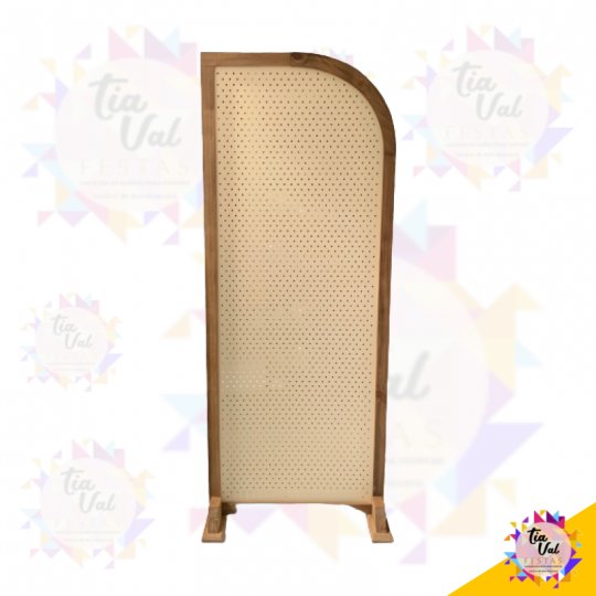 PAINEL INDIANO PEGBOARD MARROM C/ BEGE MEDIO  - BIOMBO