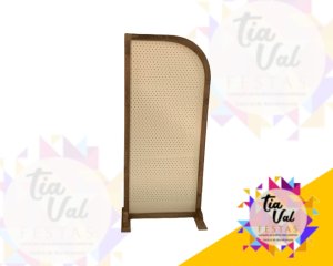 Foto de PAINEL INDIANO PEGBOARD MARROM C/ BEGE PEQUENO  - BIOMBO