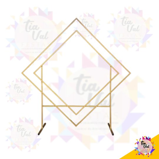 PAINEL LOSANGULO DOURADO 2M X 2 M