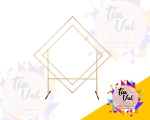 Foto de PAINEL LOSANGULO DOURADO 2M X 2 M