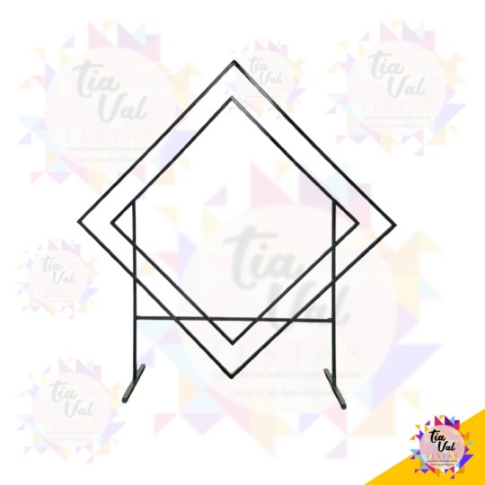 PAINEL LOSANGULO PRETO 2M X 2 M