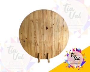 Foto de PAINEL REDONDO DE MADEIRA 2M GRANDE