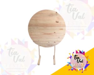 Foto de PAINEL REDONDO DE MADEIRA 1,20 M PEQUENO