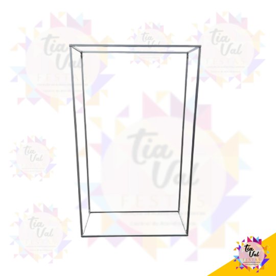 PAINEL RETANGULAR - PRATA 2M X 1,20M X 0,50CM