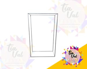 Foto de PAINEL RETANGULAR - PRATA 2M X 1,20M X 0,50CM