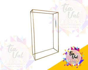 Foto de PAINEL RETANGULAR - DOURADO - 2M X 1,20M X 0,50 CM