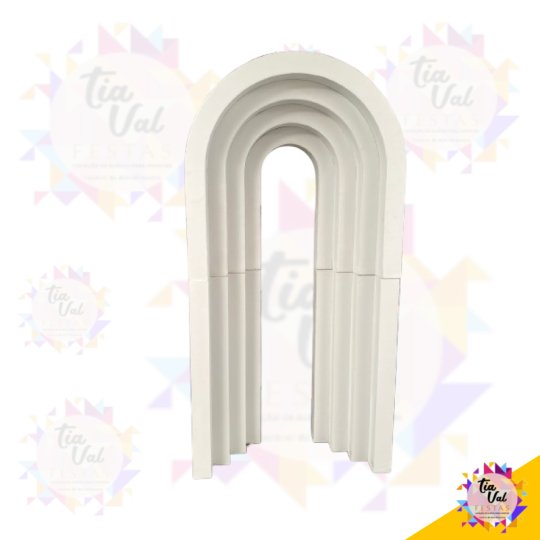 PAINEL ROMANO ESCALONADO - BRANCO - 1,90M X 1 M