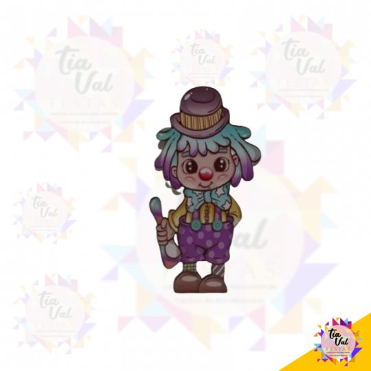 PALHAÇO - CIRCO -  MDF - 58 X 99