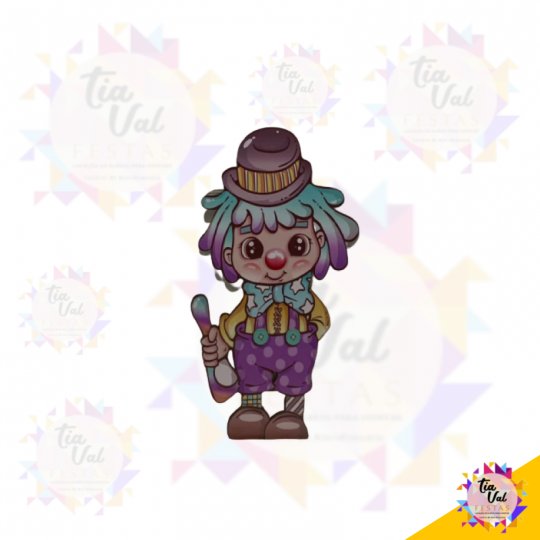 PALHAÇO - MDF - CIRCO -  34 X 68