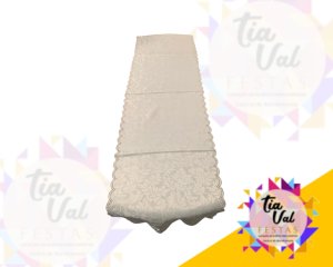 Foto de PASSADEIRA BRANCA BROCADA 0,40CM X 1,35