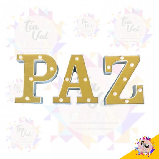 PAZ ILUMINADA (DOURADA) ((NAO ACOMPANHA PILHAS))