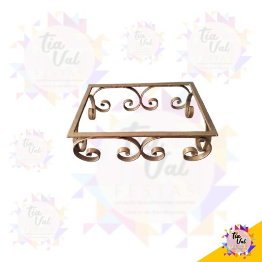 PE DOURADO RETANGULAR (FERRO)