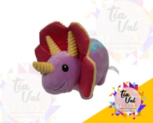 Foto de PELUCIA DINO BABY LILAS COM AMARELO