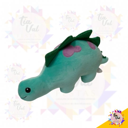 PELUCIA DINO BABY VERDE COM LILAS