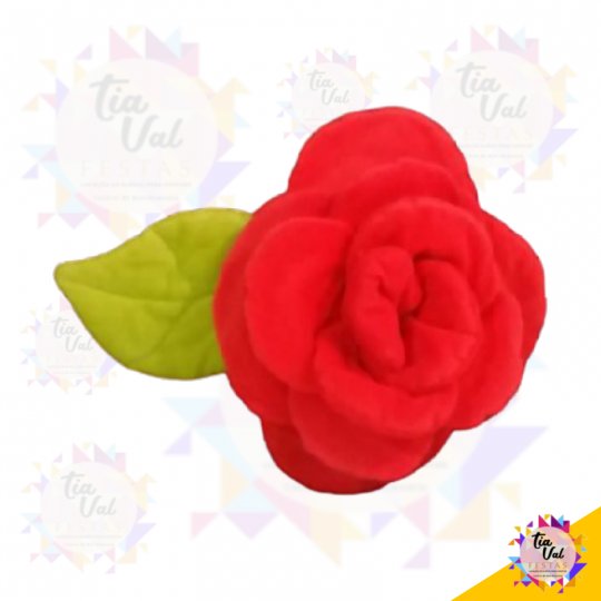 PELUCIA FLOR VERMELHA P