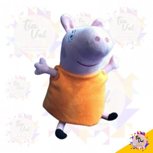 PELUCIA MAMÃE PIG LARANJA  P - PEPPA