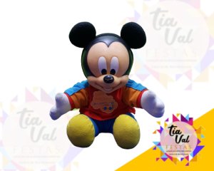 Foto de PELUCIA MICKEY BABY (JAQUETA VERMELHA C/ LARANJA)