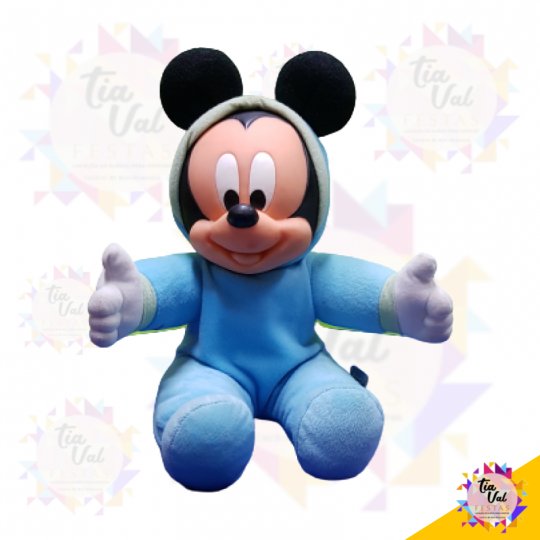 PELUCIA MICKEY BABY M (AZUL CLARO)