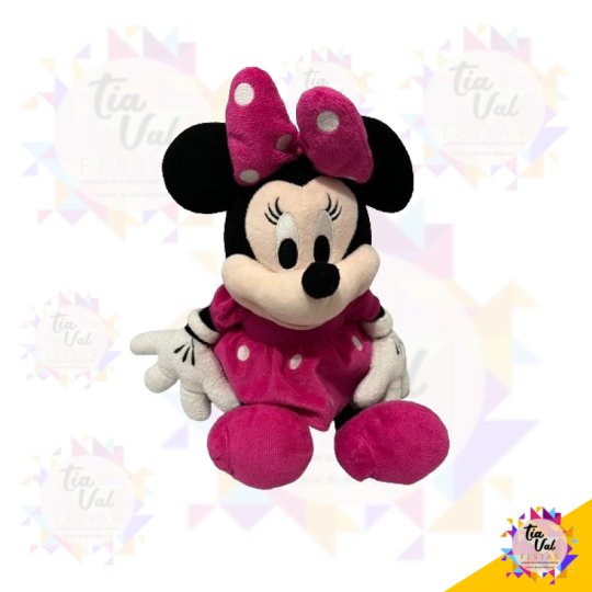 PELUCIA MINNIE ROSA PEQUENA 30 X 40CM