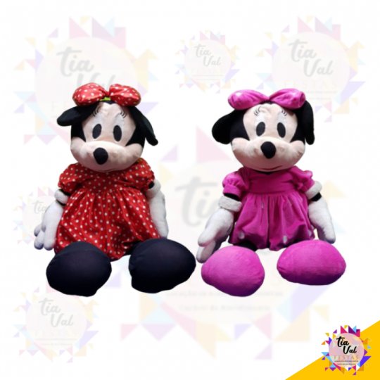 PELUCIA MINNIE VERMELHA OU ROSA GG