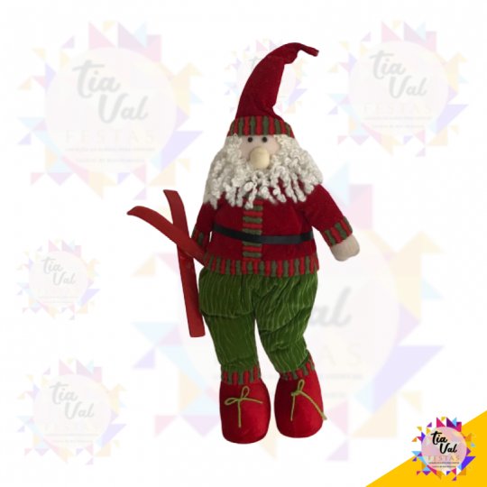 PELUCIA PAPAI NOEL CALÇA VERDE M - NATAL