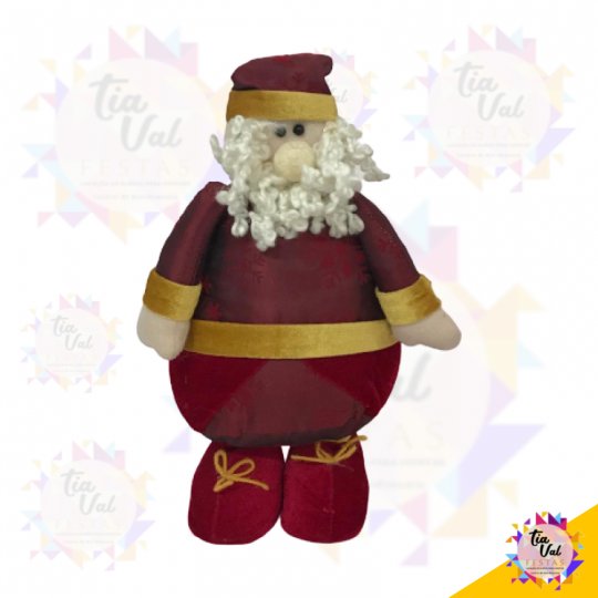 PELUCIA PAPAI NOEL VINHO MEDIO - NATAL