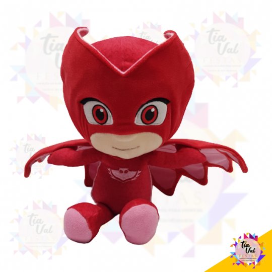 PELUCIA PJ MASKS CORUJITA (VERMELHO)