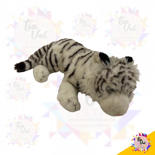 PELUCIA TIGRE BRANCO MEDIO - SAFARI