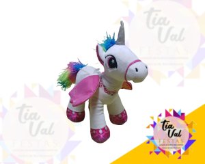 Foto de PELUCIA UNICORNIO BRANCO MEDIO