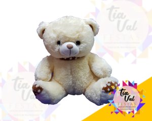 Foto de PELUCIA URSO MARFIM C/CACHECOL G