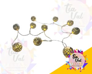 Foto de CORDÃO GLOBOS PRATA ((  (NÃO ACENDE))