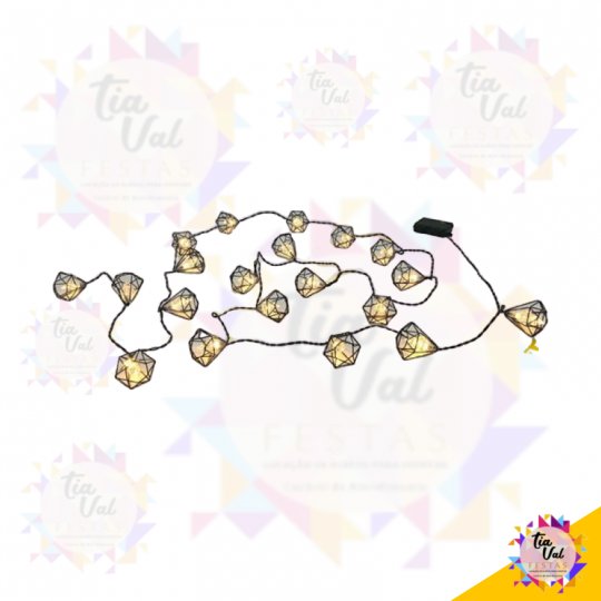 LUMINÁRIA CRISTAL C/ FERRO