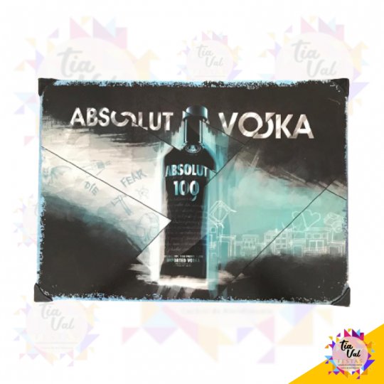 PLACA ABSOLUT VODKA (FERRO)