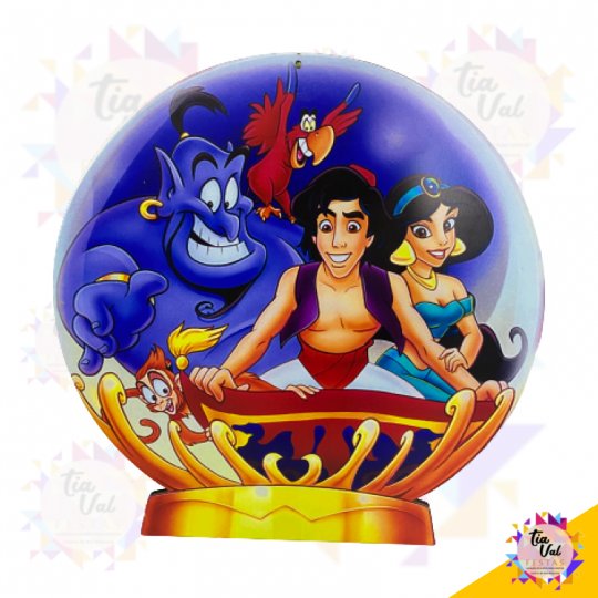 PLACA ALADDIN PERSONAGENS