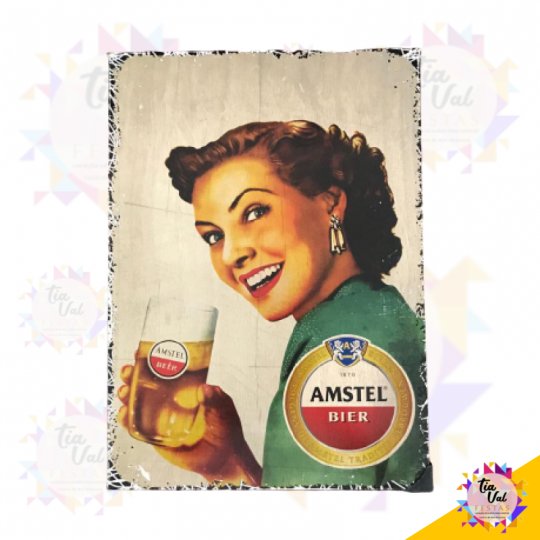 PLACA AMSTEL (FERRO)